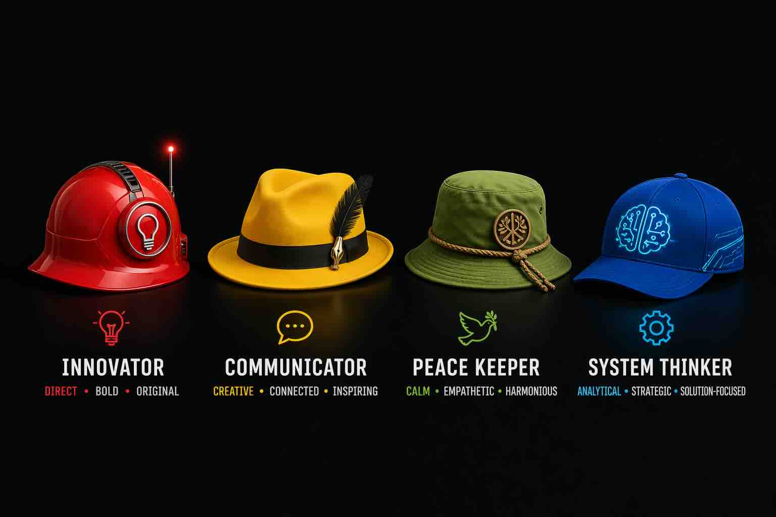 The 4 DISC personality types